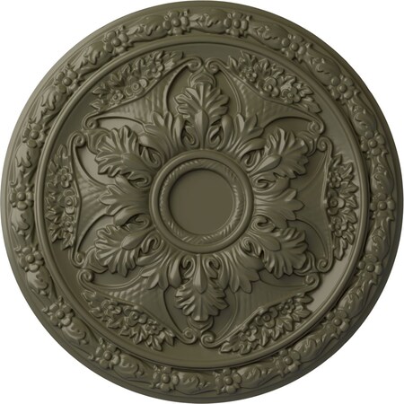 Ekena Millwork Baile Ceiling Medallion (Fits Canopies up to 3 1/4"), Hand-Painted Painted Turtle, 20"OD x 1 5/8"P CM20BLPTF